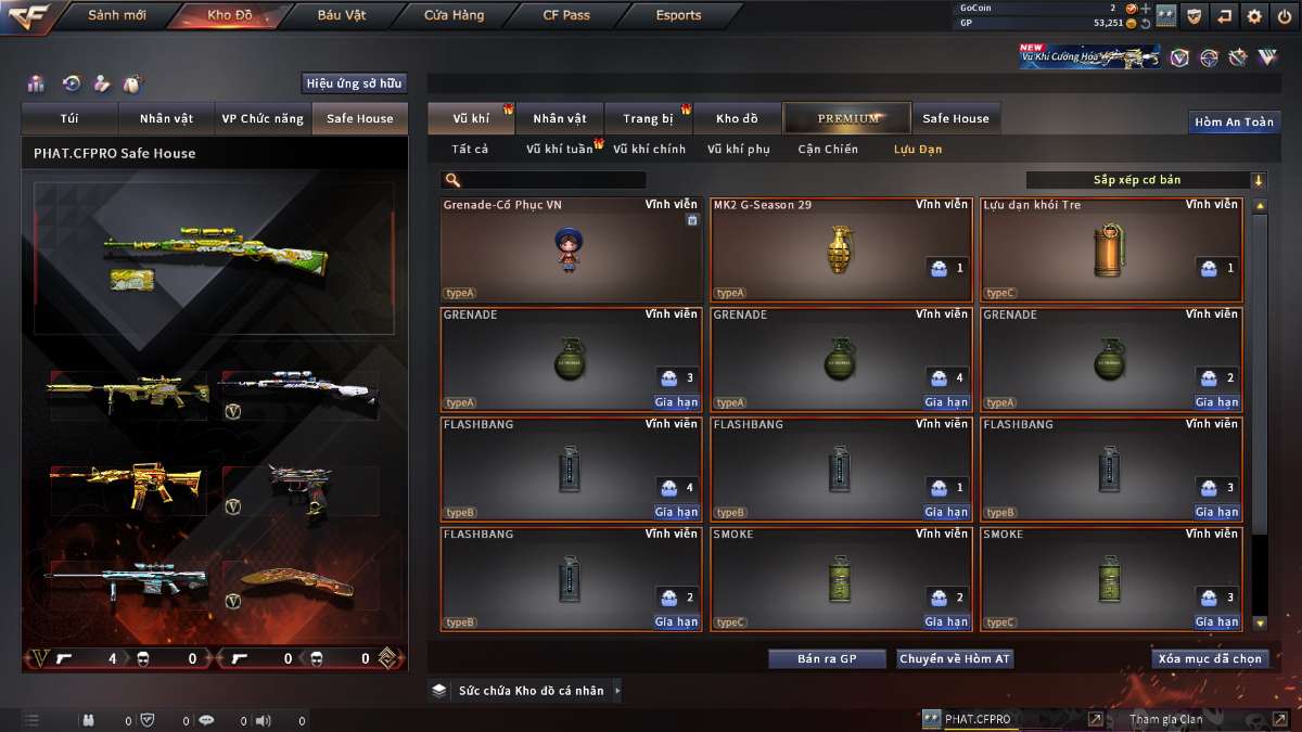 shop acc cf uy tin gia re